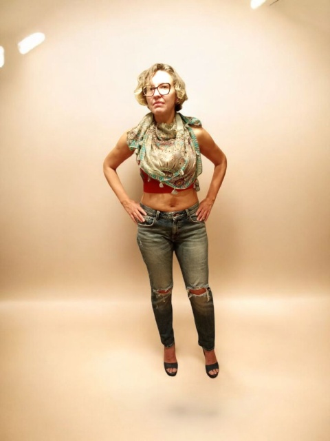 Chusta w etniczny wzór