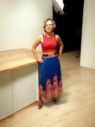 Oryginalna spódnica plisowana